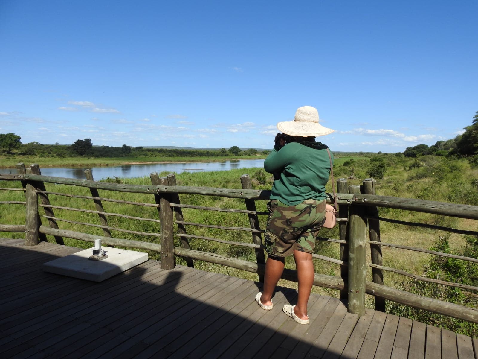 A guest overlooking the Blyde River Canyon on the Panorama Route
